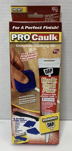 As Seen On Tv 710770009003 Dap Pro Complete Caulk Refinishing Tool Kit With White