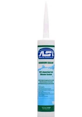 Asi 781360235850 Black Aquarium Safe Silicone Sealant - 10.2 Oz Cartridge Tube