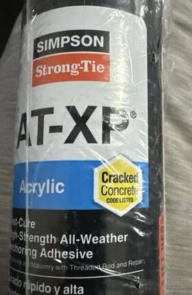 At-xp High-strength Acrylic Adhesive 707392879008 Simpson Strong-tie Construction 9.4 Oz