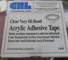 At-1140-013lx At1140 Crl Translucent Acrylic Very Adhesive Tape New