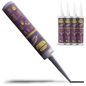 Assb101p4 Atack Black Silicone Sealant Caulk 10.1oz 4-pack 40.4oz Total 100%