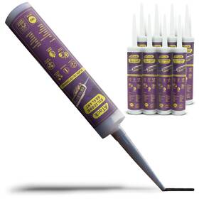 Assb101p8 Atack Black Silicone Sealant Caulk 10.1oz 8-pack 100% Waterproof For Indoor/outdo
