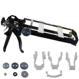 Awf Pro 850074426660 Dual Cartridge Epoxy Gun For 200ml 200 250 400 450 Ml Black