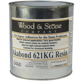 F015521 Axson Usa Inc. Wood And Stone Akabond 621-kg Gel Knife Grade Clear Epoxy - .5 Gal