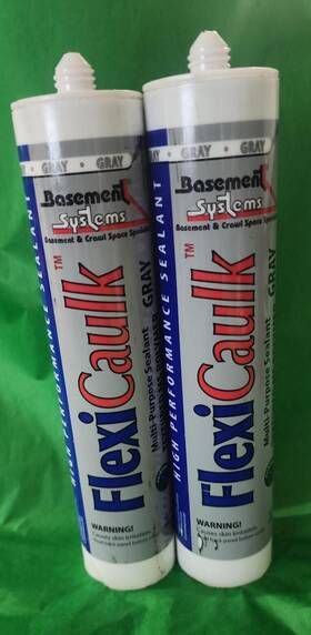 Bs-40-12-012 Basement Systems Flexi Caulk High Performance Sealant Lot Of 2 Gray