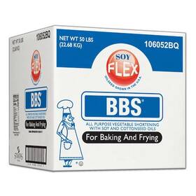 106052 Bbs Bq Soy Flex All Purpose Vegetable Shortening 50lbs