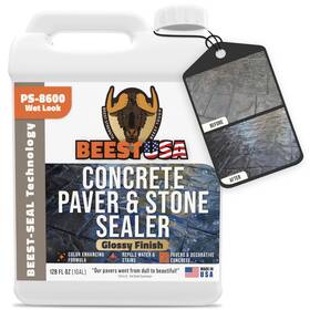 B-ccs-ps8600 Beest Paver Sealer - 8600 Wet Look Medium Gloss 1 Gallon Covers Up To 175-250 S