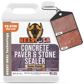 B-ccs-ps8700 Beest Paver Sealer - 8700 Wet Look Satin Finish 1 Gallon Covers Up To 175-250 S