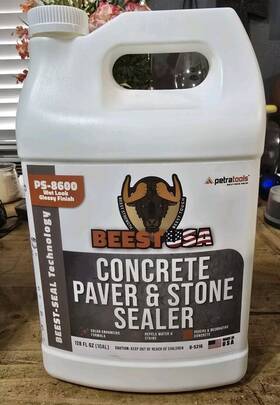 Ps-8600 Beestusa Concrete Paverandstonesealer Ps8600 Wetlookglossy Finish Free Shipping