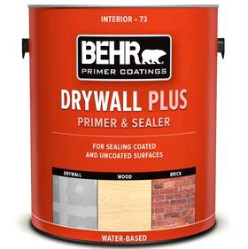 07301 Behr Drywall Plus Primer And Sealer Water Based White - 1 Gallon