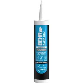Behr 678885209193 Rapid Dry 10.1 Fl. Oz. White Siliconized Acrylic Latex Caulk Solid Black