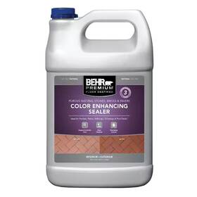 Behr Premium 445033046022 1 Gal. Color Enhancing Penetrating Clear Concrete Sealer Natural