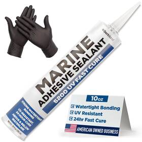 00860010716649 Berkland 10 Oz Marine Adhesive Sealant 5200 Fast Cure White - Permanent Watertight