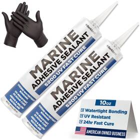 2pk10oz5200 Berkland Marine Adhesive Sealant 5200 Fast Cure 2-pack 10 Oz Professional White