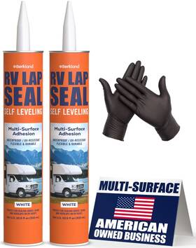 Berkland 445029268230 2 Pack Rv Roof Sealant - Self-leveling Waterproof Uv-resistant Ideal For Ro