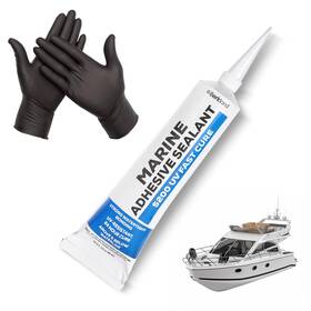 Berkland 705353319648 3 Oz Marine Adhesive Sealant 5200 Fast Cure White - Permanent Watertight Bond