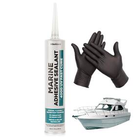 4200 Berkland 860010716663 10oz Marine Adhesive Sealant 4000/4200 Fast Cure Uv White - Semi-permanent