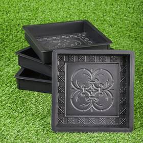Betonex 608011723958 Plastic Molds Concrete Set Patio Paving Mold 4 Pcs - Big Beautiful Pathmaker