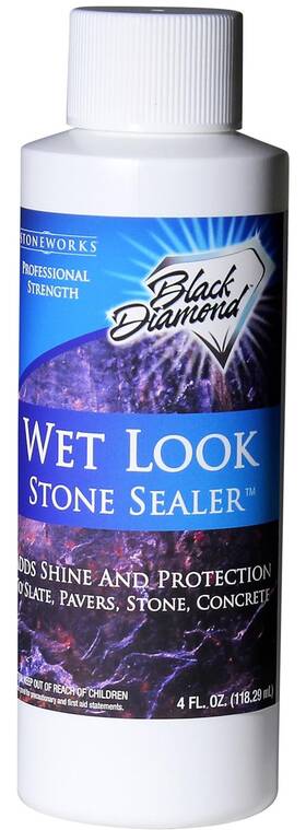 Black Diamond Stoneworks 726084860865 Wet Look Natural Stone Sealer. Durable Long-lasting Gloss Protection