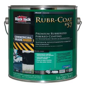 6080-9-34 Black Jack Rubr-coat 57 Gloss Rubber Roof Coating 1 Gal. - Total Qty