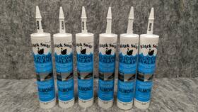 01107 Black Swan 6 X Silicone Sealant - Almond 10.3 Oz New Stock