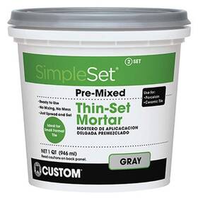 Bldg Products 744759337214 Simpleset Pre-mixed Thin-set Mortar 1 Qt