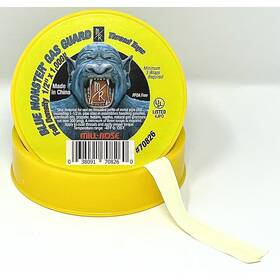 70826 Blue Monster Gas Guard Pfte Yellow Pipe Thread Sealing Tape 1/2 Inch X 1000