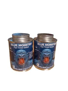 76011 Blue Monster 2 Pk Heavy-duty Industrial Grade Pipe Thread Sealant 8 Oz