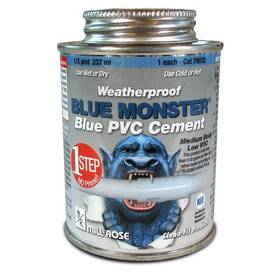 76032 Blue Monster All Weather Cement For Pvc 8 Oz. - Total Qty 1