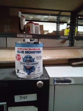 76037 Blue Monster Dented 1 1-step Clear Pvc Cement 32 Oz. 544 Jj