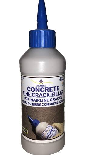 Bluestar 445014766796 Flexible Concrete Hairline Crack Filler Gray Diy- No Special Tools N