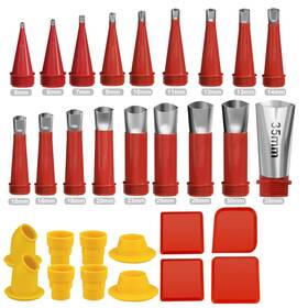 Bmiroamdfe 618202076848 Caulk Finisher Kit Caulking Nozzle Tips Stainless Steel With Connection