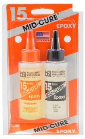 15-minute Bob Smith Industries 707336203005 Mid-cure 2-part Epoxy 4.5oz