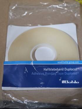 Bohle 5209630 Duplocoll Cpt Double-sided Adhesive Tape For Glass 17.52mm Transparent