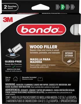 Wf2pkes Bondo Wood Filler Ready Mix Pouches Contains 2 Oz