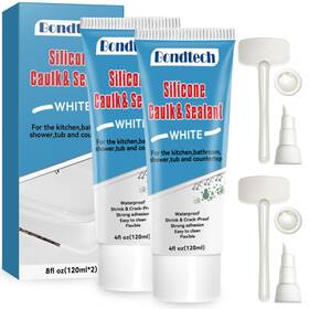 Fmblj-001 Bondtech 8 Oz White Silicone Caulk Bathroom Caulking Waterproof Bathr