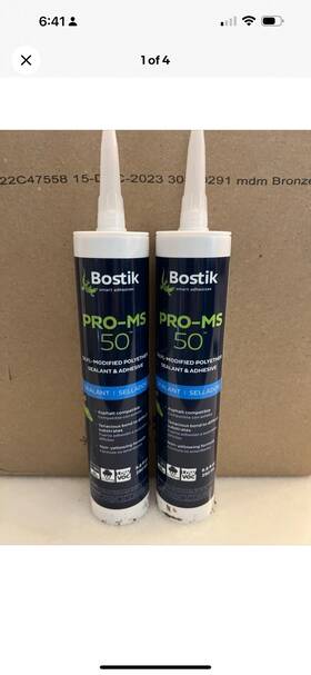 30850291 Bostik Lot Of 2 New Pro Ms 50 Sealant Silyl Modified Polyether 9.8 Fl Oz Bronze