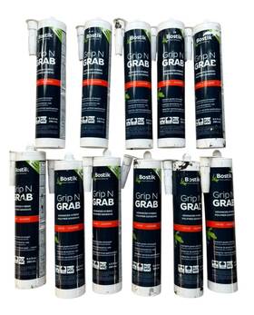 Bostik 747224901224 Lot Of 11 Grip N Grab 9.5oz Instant Heavy Duty Polymer Adhesive - 11x