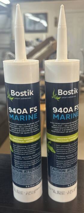 940a-fs Bostik Lot Of 2 Tubes 940a Fs Black Urethane Marine Sealant/adhesive 9.8 Oz