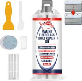 Cbxfg-001 Brand Astravox Marine Fiberglass Repair Kit For Boats Waterproof Gel Coat White