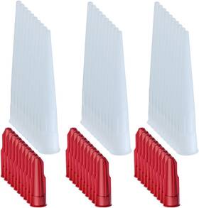 Kui-18 Brand Fkumlun 30pcs Caulking Nozzle Extension Tube Plastic Caulk Nozzles Gun