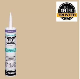 Branded 313050786733 Polyblend #122 Linen 10.5 Oz. Non-sanded Ceramic Tile Caulk New