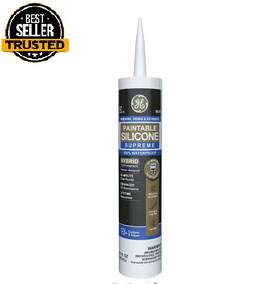 Branded 445012065068 Paintable Silicone Supreme 9.5 Oz. White Exterior Window And Door Sealant New