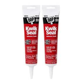 Branded 445014742783 Kwik Seal 5.5 Oz. White Kitchen And Bath Sealant 2-pack