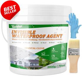 Branded 726084640160 Invisible Waterproof Agent 70oz Transparent Coating Roof Floor Wall Sealant Us