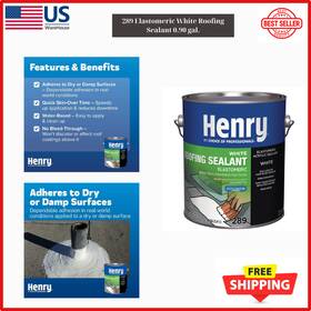 He289146 Branded Henry 289 Elastomeric White Roofing Sealant 0.90 Gal