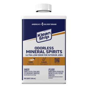 Qksp945 Branded Klean Strip 32oz Mineral Spirits Odorless Fast-dissolving Formula