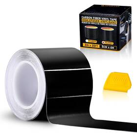 Wiaex0079 Branded Vinyl Wrap Tape 2in X20ft Gloss Black Car Chrome Delete Adhesive Film Roll Usnew
