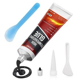 Yq-us005 Branded High Temp Silicone Sealant Heat Resistant Glue With Brush Red 10.5oz New