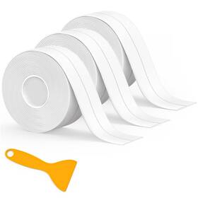 Branded01 313102211299 New Caulk Tape Waterproof Self Adhesive 3 Rolls Toilet Sealant Tapebathtub